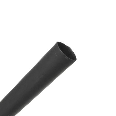 REMINGTON INDUSTRIES 1/2" Heat Shrink (3:1) Sleeving, Dual Wall Adhesive-Lined UL224 Tubing, Black, 1 ft Length 1/2BLACKUL224-1